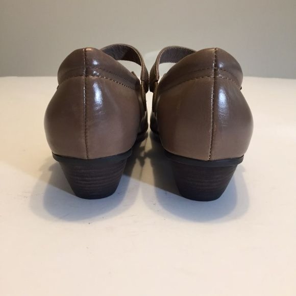 Abeo BIO System Womens Nadine Mary Jane Comfort Shoes Tan Leather size 8N Narrow - Picture 4 of 15